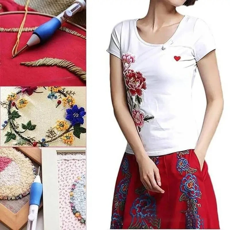 Embroidery Tool 8pcs/set Plastic Wool Felt Poke Needle Hook For Craft Crochet