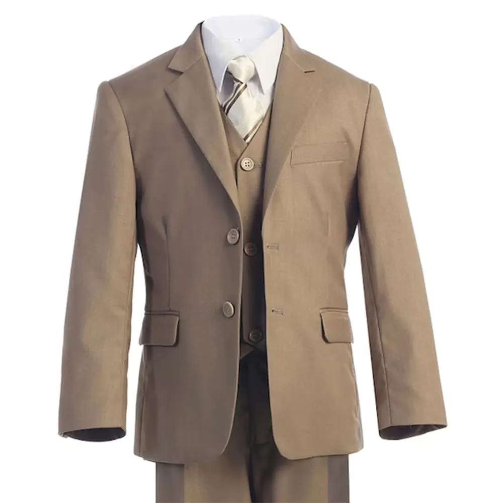 

Casual Boy's Suit 3 Piece Blazer Vest Pants Set Luxury Slim Fit Suits for Ring Bearer Children Wedding Suit 2023 Kids Clothes