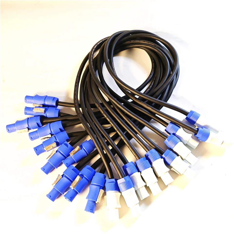 Premium Copper Core Power Extension Cable - 20A PowerCon Input to Output, 3-Pin, 3x2.5mm², 0.5m to 12m Length