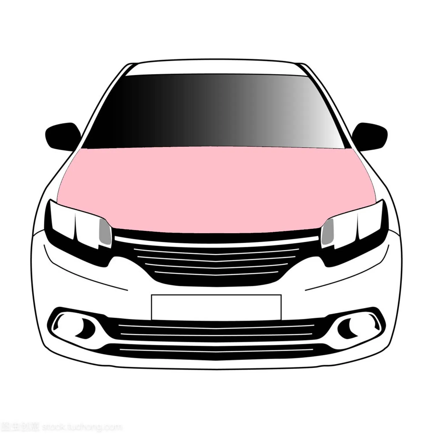

Pink flags car Hood cover 3.3x5ft/5x7ft 100%polyester,car bonnet banner