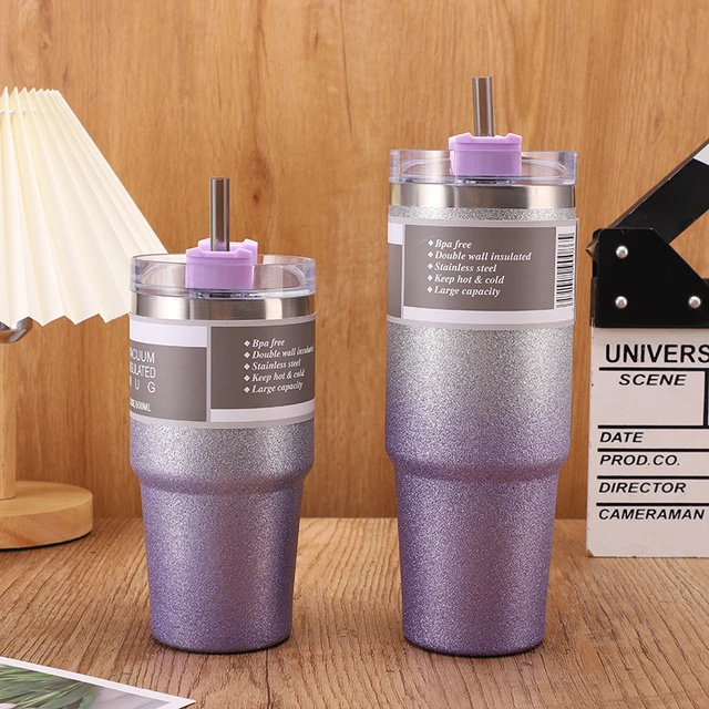 Stainless Steel Cups Lids Straws  Stainless Steel Double Insulation Cup -  Stainless - Aliexpress