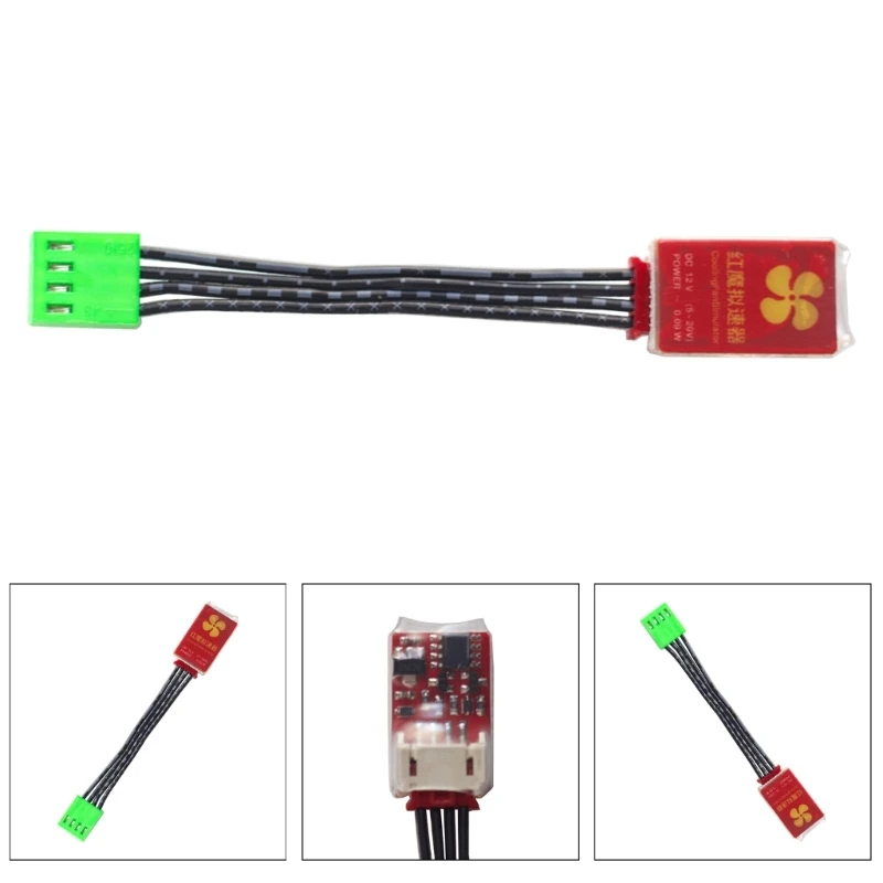 

4Pins Plug 12V PWM Fan Simulator/Spoofer/Remover Speed Controller For AntiMiner