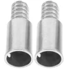 2 Pcs Broom Handle Threaded End Connector Push Mop Heads Extension Pole Adapter Tip Replacement Tips For Metal Poles Telescopic 6