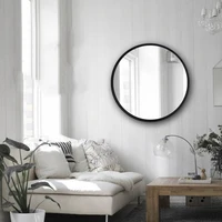 Makeup Mirror Round Cosmetic Mirror with Night Lamp Bedroom LED Night Light Makeup Supplies, Moon, 25cm 1