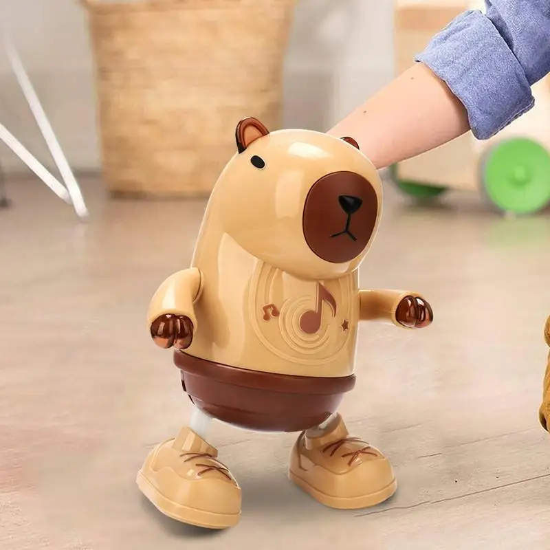 Dancing And Singing Capybara Electric Toys With Lights & Sounds Electric Cartoon Light Up Body Shaking Capybara Toys For Kids 5