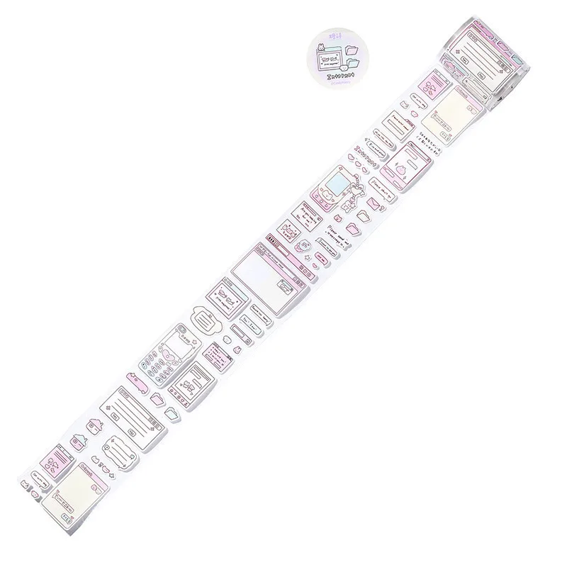 Charming Cartoon Animal Decorative Paper Tape for DIY and Craft Projects