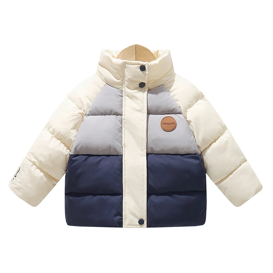 Down Jacket Children Jackets Infant Autumn Winter Jacket for Baby Girls Boys Down Children Outerwear Coats Dot Hooded Cotton Kids Clothing