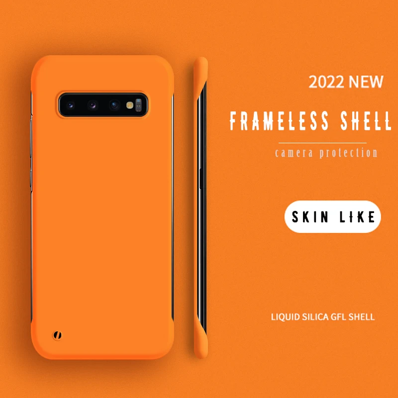 Schlichte, dünne, matte Handyhülle für Samsung Galaxy S22 S21 S20 FE S10 Plus Bumper Note 20 Ultra 10 Plus Randlose Hülle_voghion.com