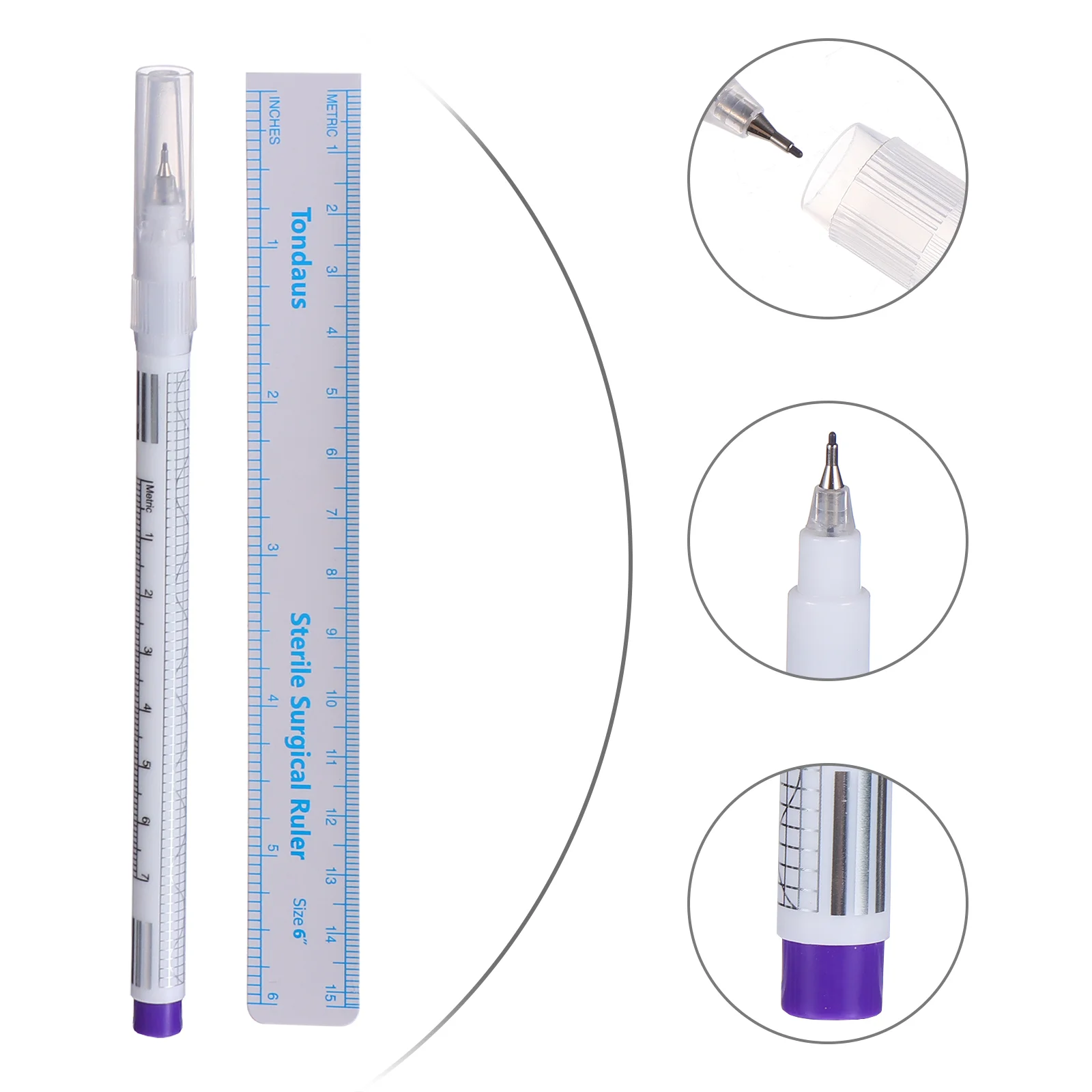 

10 Pcs Tattoo Markers Skin Pen Marking Pens Positioning Fine Tip Plastic Oil Ink Painting Pencil