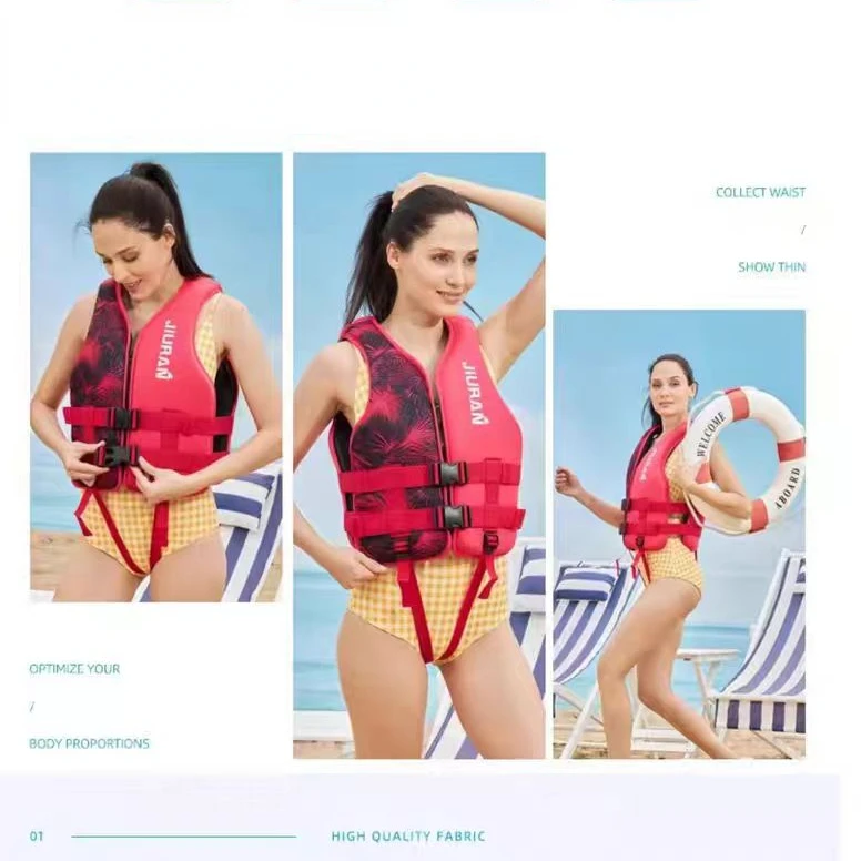Life Jacket Large Buoyancy Neoprene Life Vest Surf Raft Kayak Fishing Jet Ski Water Sport Safety Swimming Rescue Life Jacket