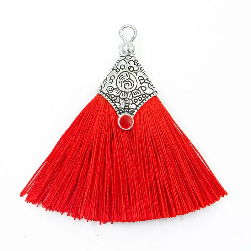 2/4/6Pcs Mini Craft Tassel Handmade Soft Silk Tassel for Earring Jewelry Making DIY Projects Keychain Bookmarks