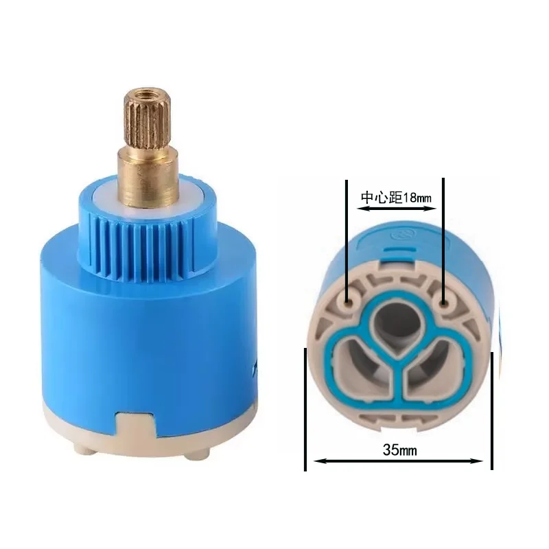 MTTUZK Brass rod valve core ceramic spool faucet accessories Diameter 35mm hot and cold water valve Faucet Cartridge