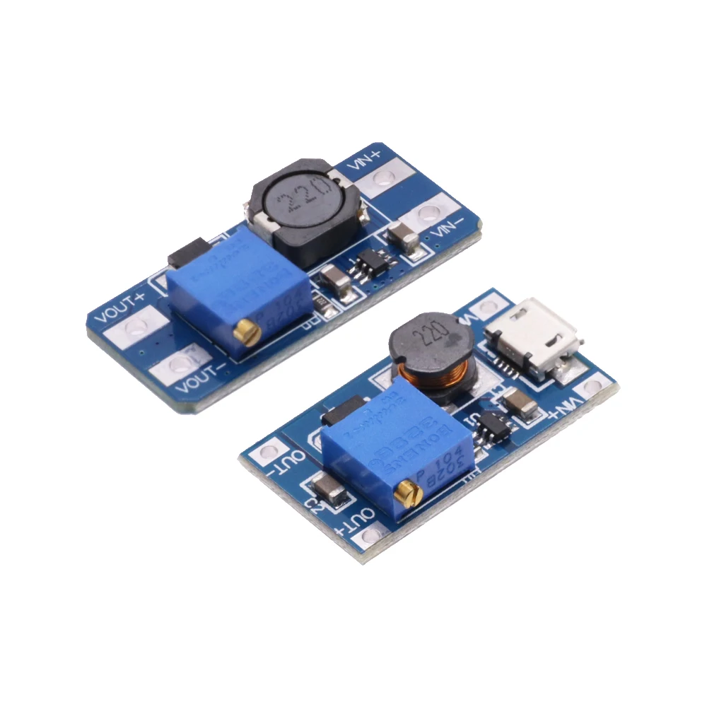 MT3608 MICRO USB DC-DC Voltage Step Up Adjustable Boost Converter Modu –  eElectronicParts