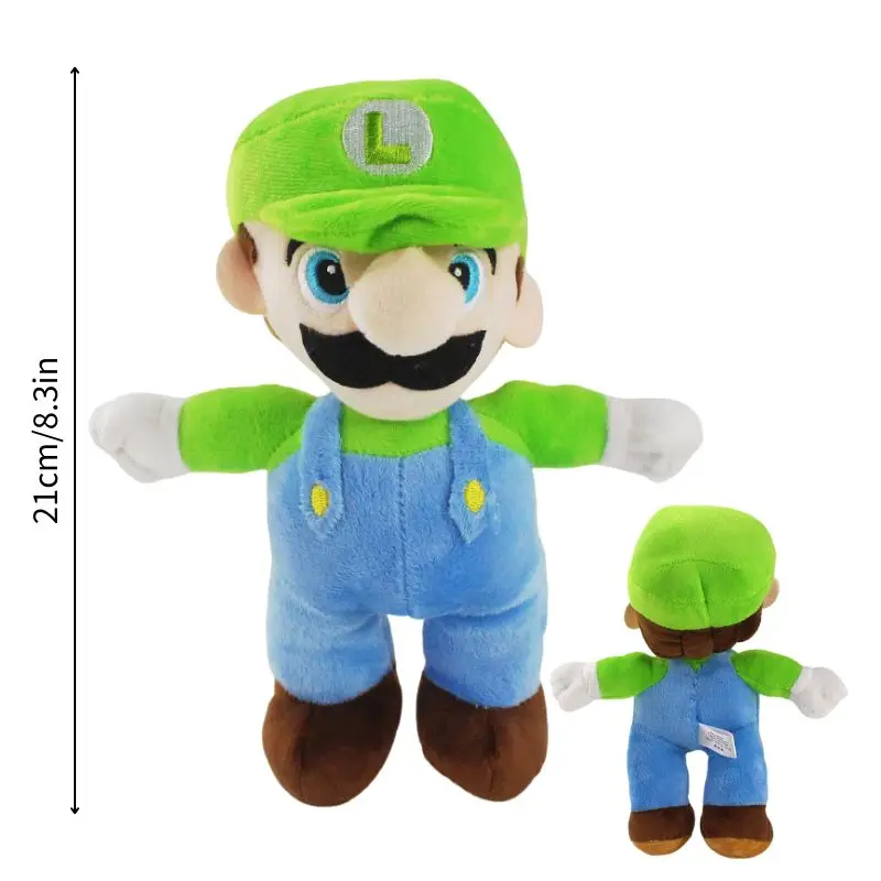 thumbnail image 1 of Kawaii Mario Bros Ice Fire Flower Anime Figure Soft Plush Toy Cute Koopa Troopa Boo Red Toad Peluche Dolls Gift, 1 of 5