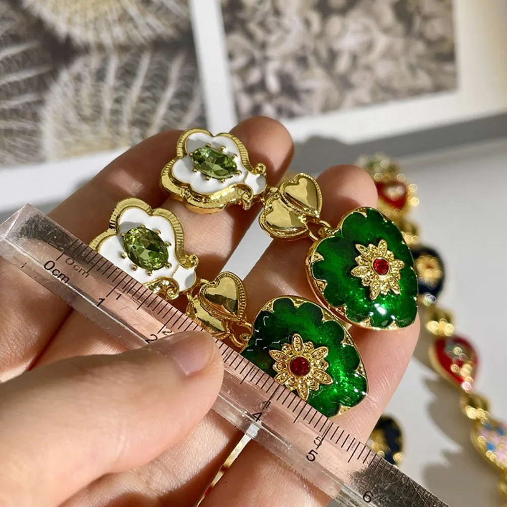 Colorful Artistic Carved Alloy Necklace