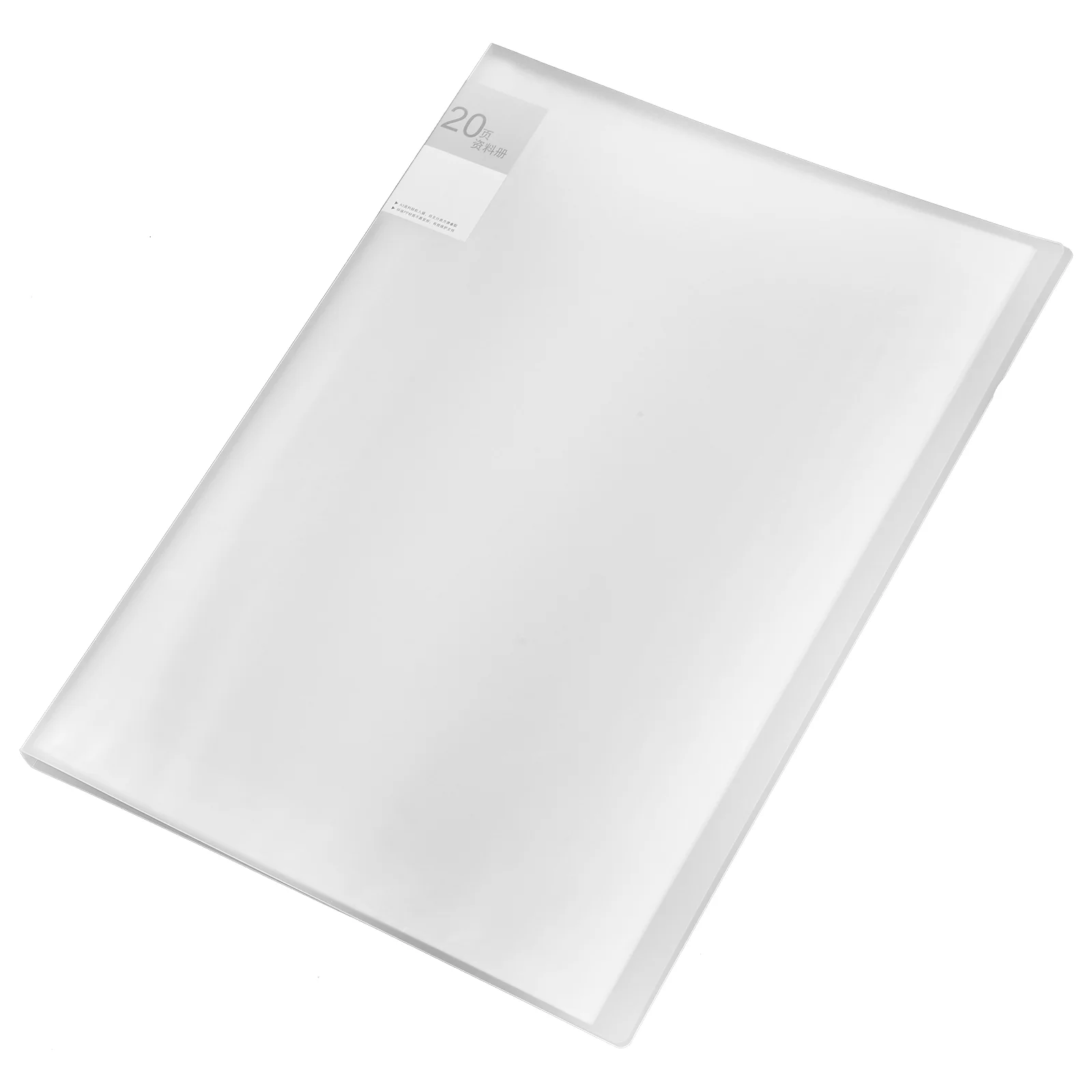 

Drawing A3/20 Page Information Booklet Test Paper Folder Picture Album (transparent White-a3/20 Page) 1pc Work Folders Plastic