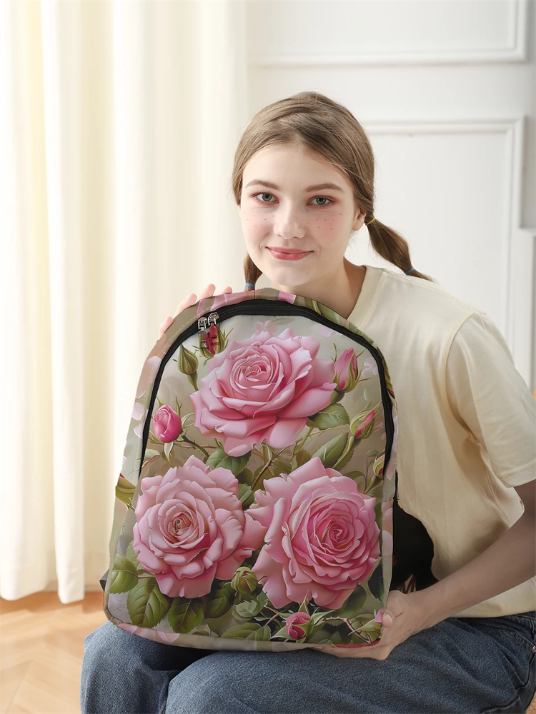 New Women's and Men's High Capacity College Backpack Trend Women's Laptop School Bag Cute Girl Travel Bag Cool