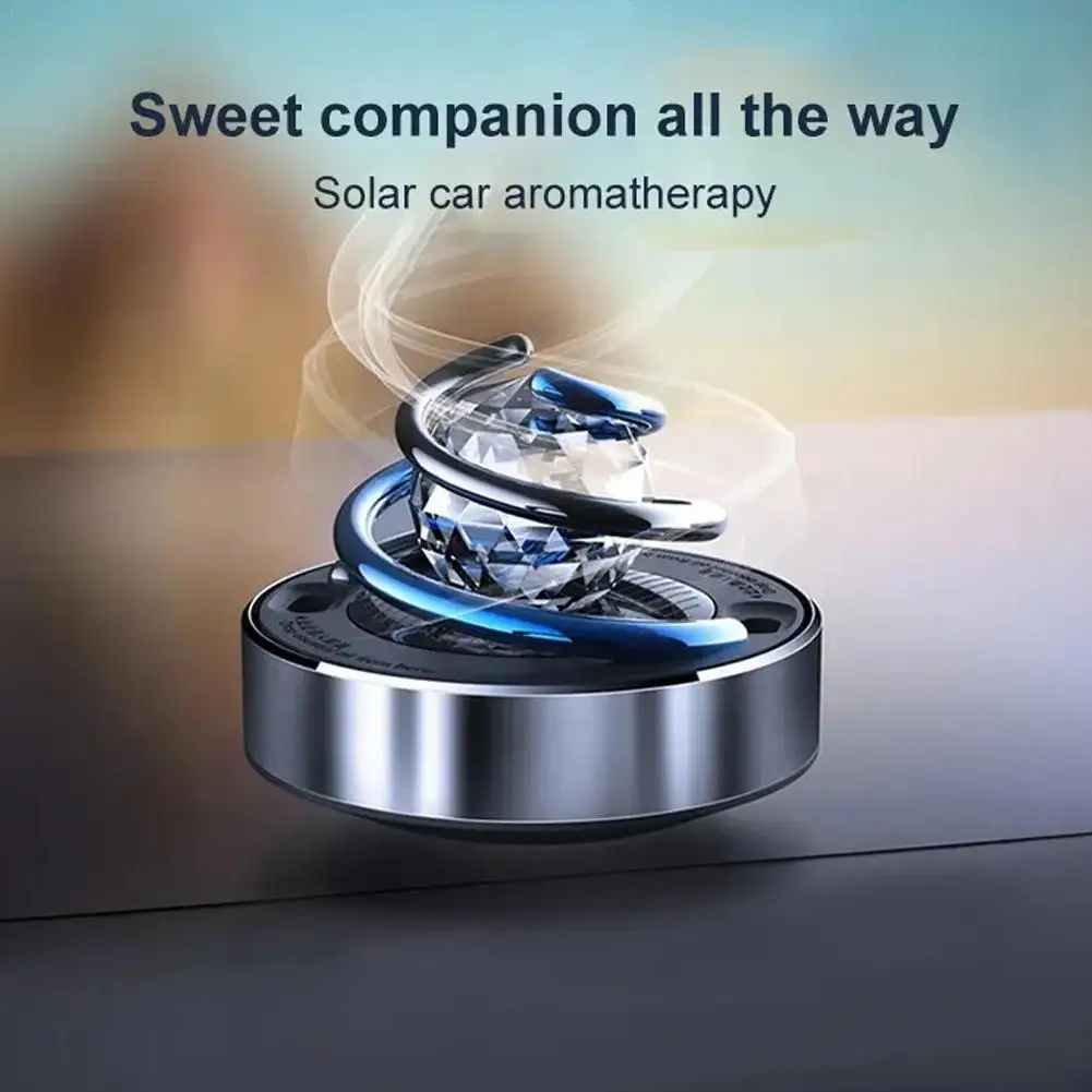 

Solar Power Car Air Freshener Rotatable Perfume Diffuser Aromatherapy Lasting Fragrance Luxury Car Interior Accessories
