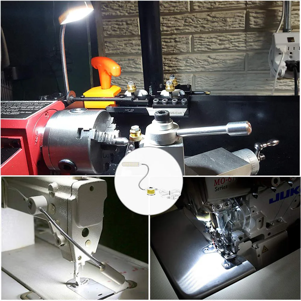 Sewing Machine Lighting Lamp Sewing Machine Light LED Work Light 10/20/30 LED Industrial Sewing Machine Lighting Lamp Clothing Machine Accessories Work Light 360&deg; Flexible Gooseneck