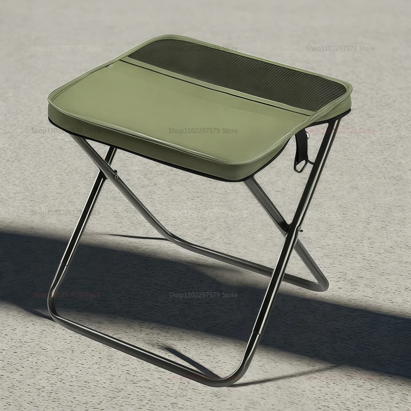 Outdoor Folding Backpack Stool with Mesh Bag 5