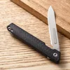 Small Folding Scalpel Knife EDC Carbon Fibre Handle Utility Knives With Clip Compact Keychain Boxcutter With Replaceable Blades 3