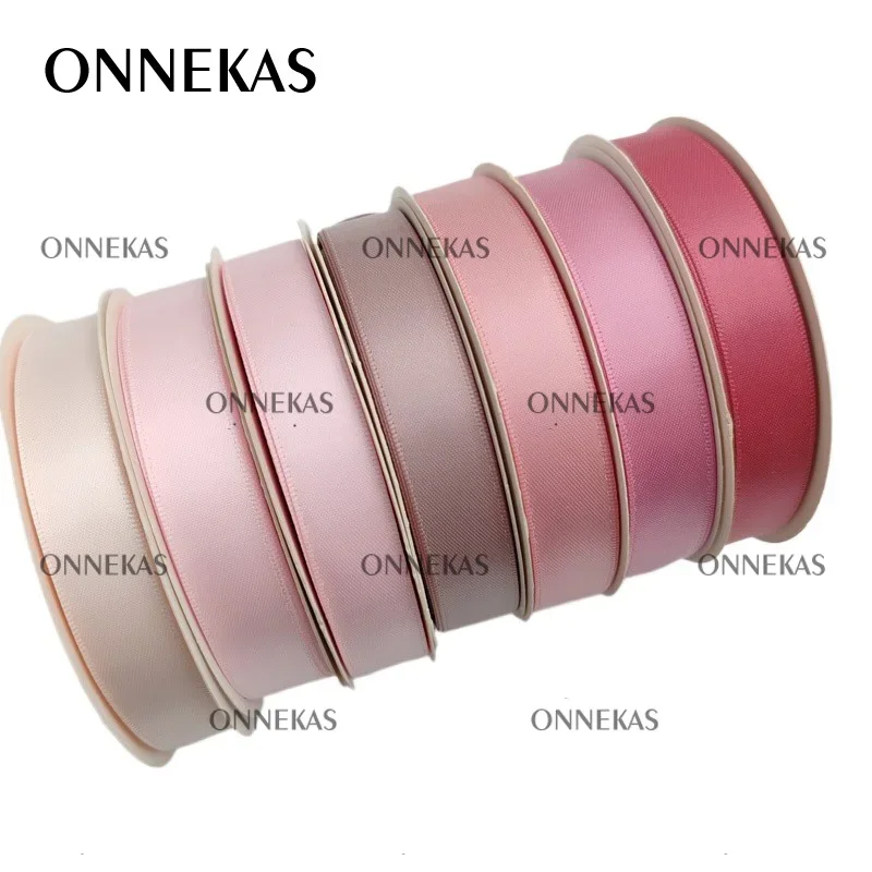 (ON SALE) 5/8" 16mm Silk Ribbon / Double Sided Satin Ribbon for Crafts / Fabric Satin For Sewing Double Face Tape
