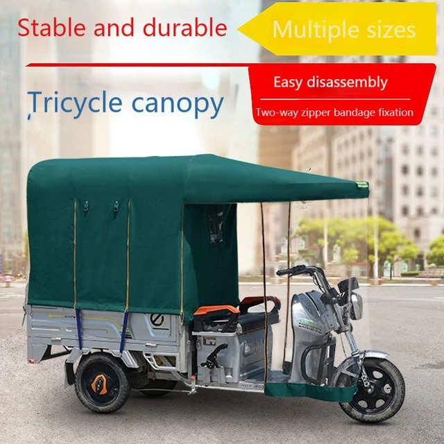 Tricycle Électrique Tektransparent, Pare-Brise en Tissu Épais, Entièrement  Fermé - AliExpress