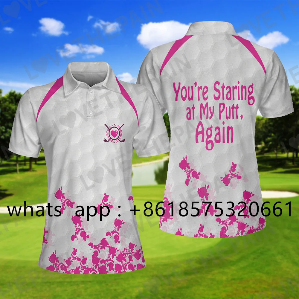 Fitness Sports Golf Polo Shirt Women Classic Fashion Versatile Short Sleeve T Shirt Breathable Quick Dry Buttons Lapel Tops