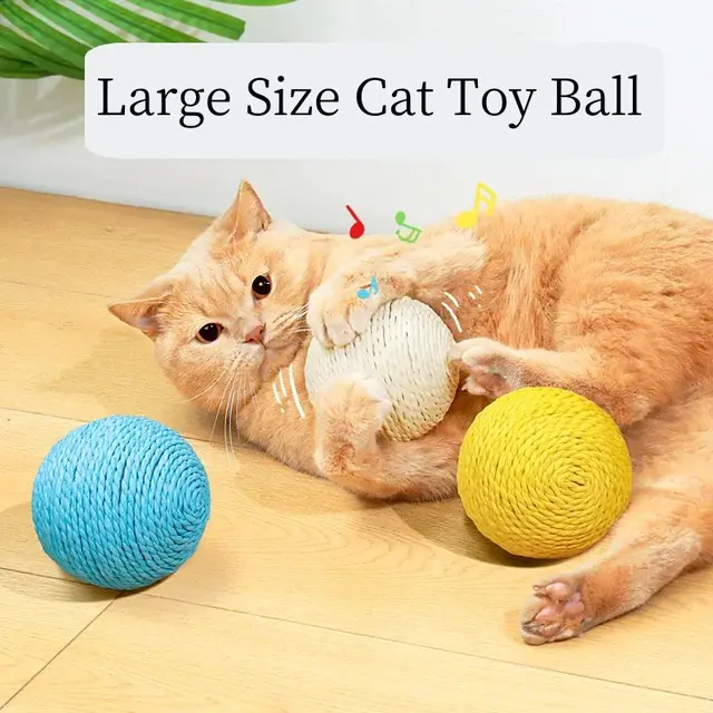 Handmade Interactive Cat Scratch Ball 1