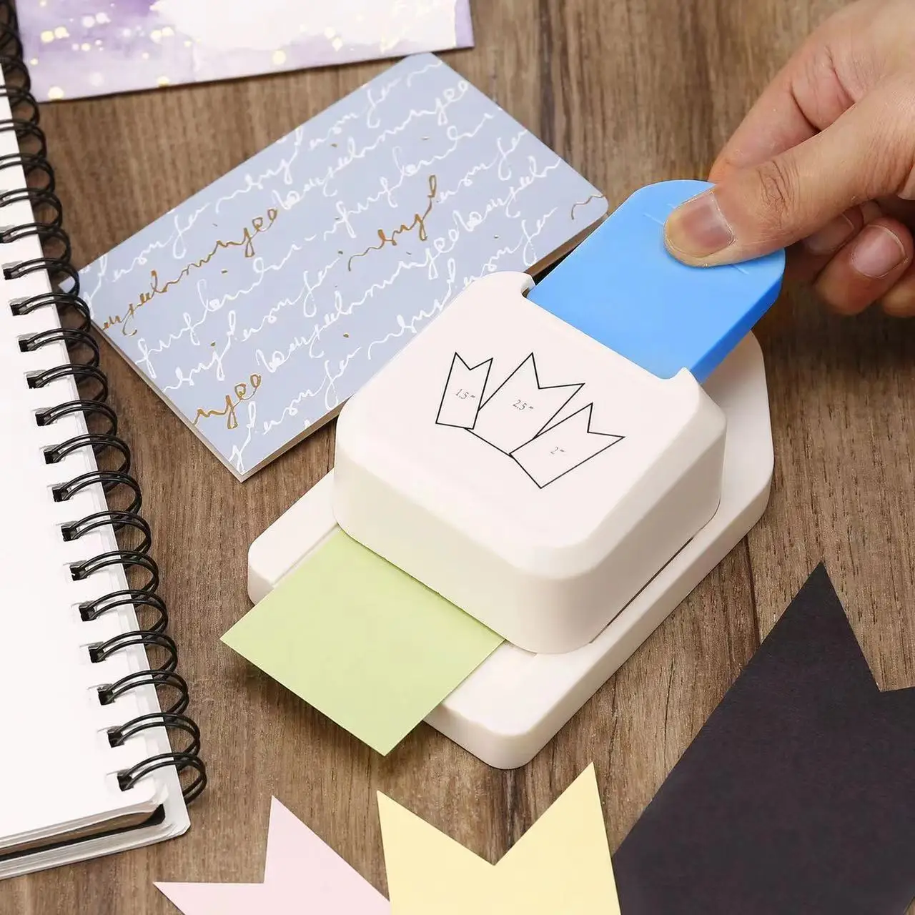 Lot De 5 Poinçons En Papier, Trou De Perforateur En Papier Pour Album De Scrapbooking Et Travaux Manuels De Bricolage