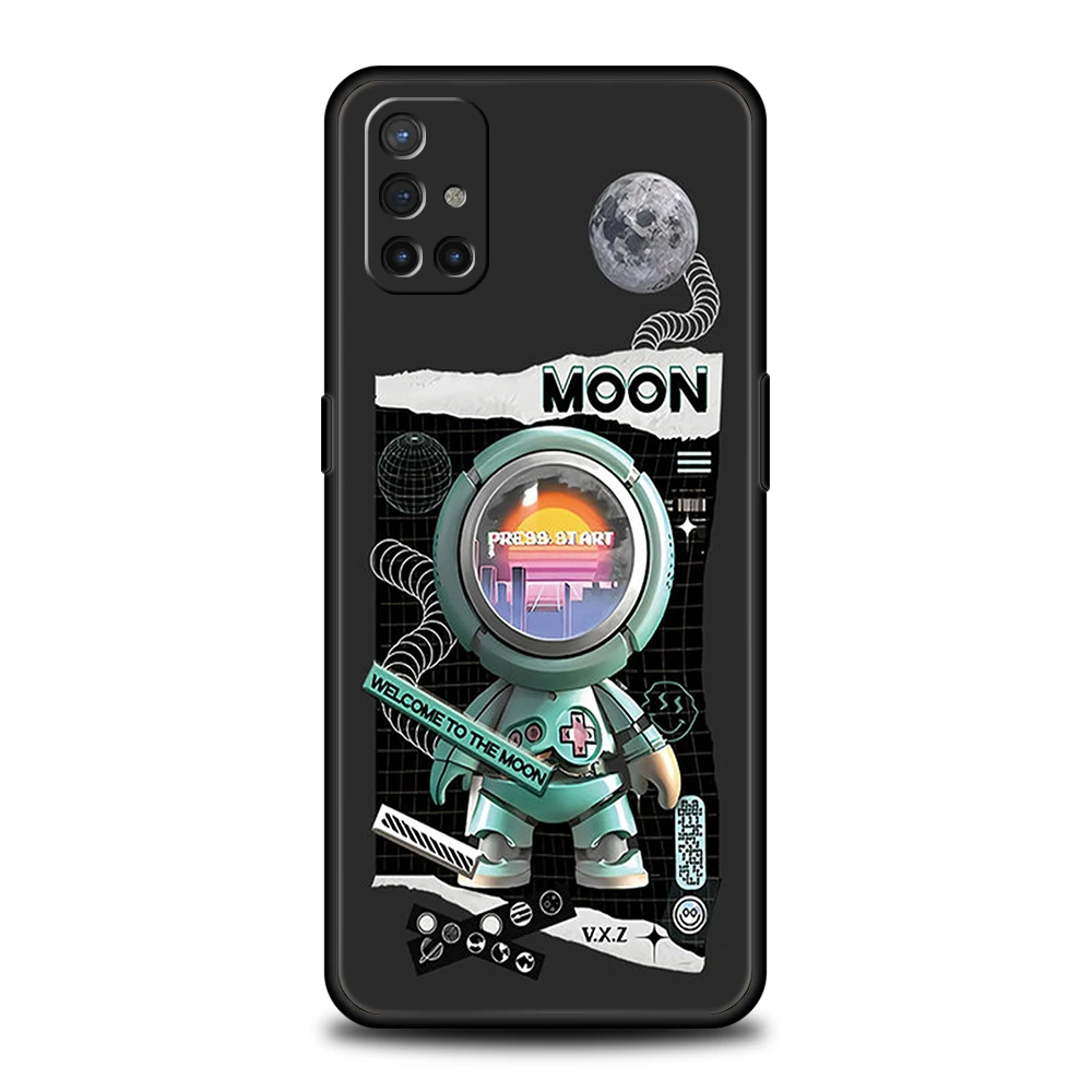 Astronaut-Themed Silicone Phone Case Cover in Stylish Design