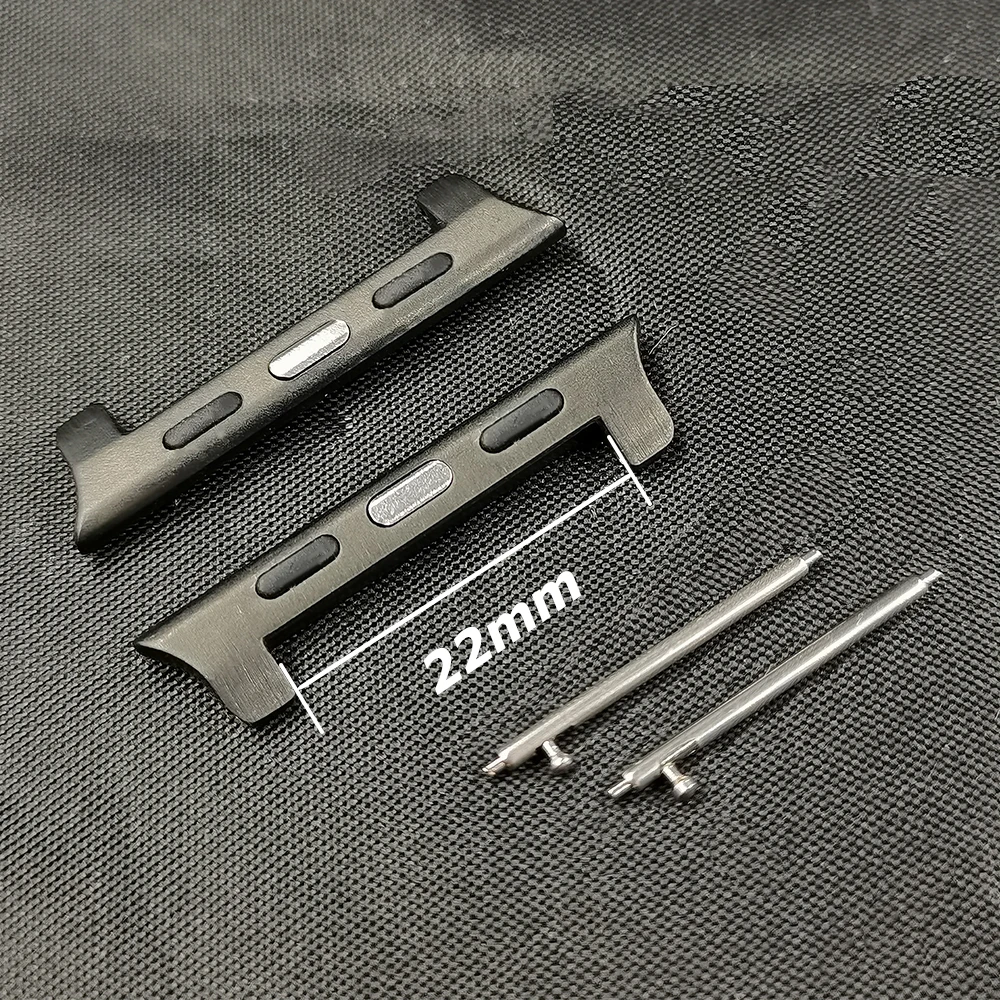 애플 워치 밴드용 티타늄 커넥터, 22mm, 49mm, 45mm, 44mm, 42mm, 커넥터 액세서리 어댑터, 아이워치 울트라 8 7 6 5 4 Se