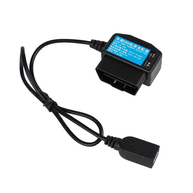 Kit de câblage OBD pour caméra de tableau de bord, deux modes, surveillance  24 heures sur 24, stationnement avec interrupteur, mini 5V, port USB  femelle, câble d'alimentation OBD - AliExpress