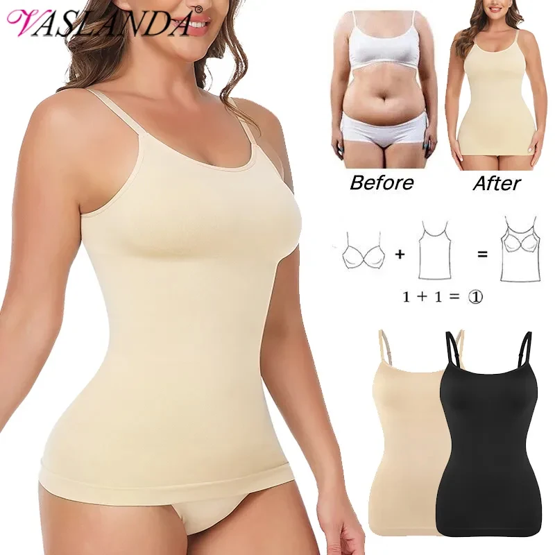 Womens Shapewear Camisole Tank Tops Body Shape for Women Tummy and Waist  Control Seamless Compression Tank Tops - AliExpress