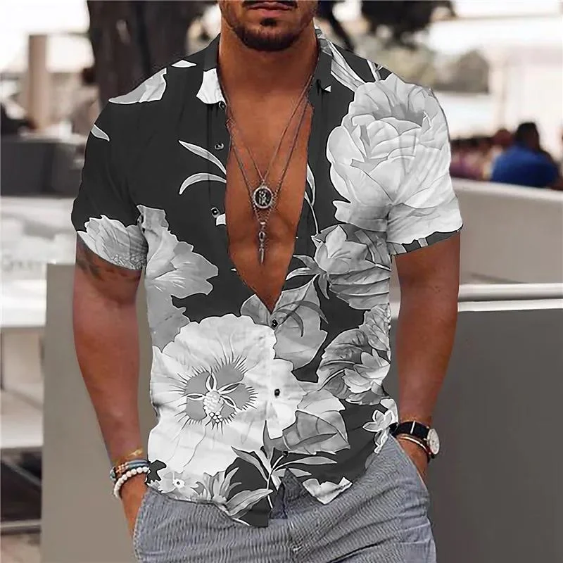 2023 New Style Creative 3d Digital Kawaii Print Oversized Hawaiian Shirts  Short Sleeve Men Women Shirts - AliExpress