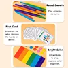 Montessori Rainbow Sticks Early Education Children's Puzzle Matching Counting Sticks Math Teaching AIDS Wooden Toys 6