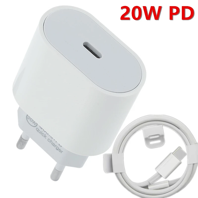 20w Pd Charger Type C Fast Charging Usbc Port Phone Charge Pd Cable