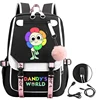 Dandys World Printed USB Charging Backpack for Teenage Girl 2025 Fashion School Bags Kids Sunflower Cartoon Backpack Laptop Bags 1