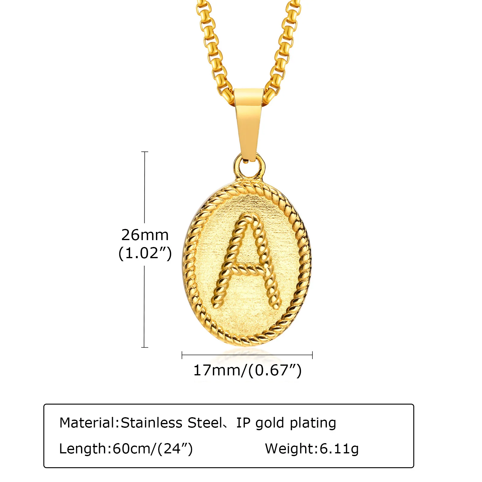 Stainless Steel Pendant Necklaces  Stainless Steel Padlock Necklace - A-z  Necklace - Aliexpress
