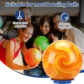 Set accessori per lucidatura da bowling con telaio supporto e panno per giocatori bowling X7JD