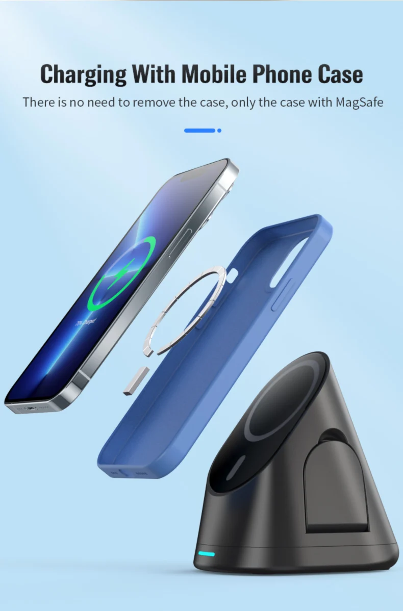 Xiaomi 3 IN 1 15W Magnetic Wireless Charger TYPE C Fast Charger For Iphone 13 Pro