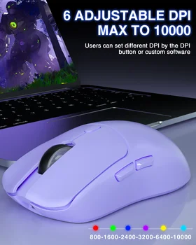 AULA SC580 Gaming Mouse Tri-mode Rechargeable Ergonomic Bluetooth Mouse 10000 DPI Wireless Bluetooth Mice for Office Gaming 2