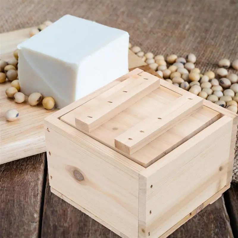 1pc Wooden Tofu Making Mold Household Tofu Maker Press Mold Wooden Tofu Press Mold Soybean Curd Maker
