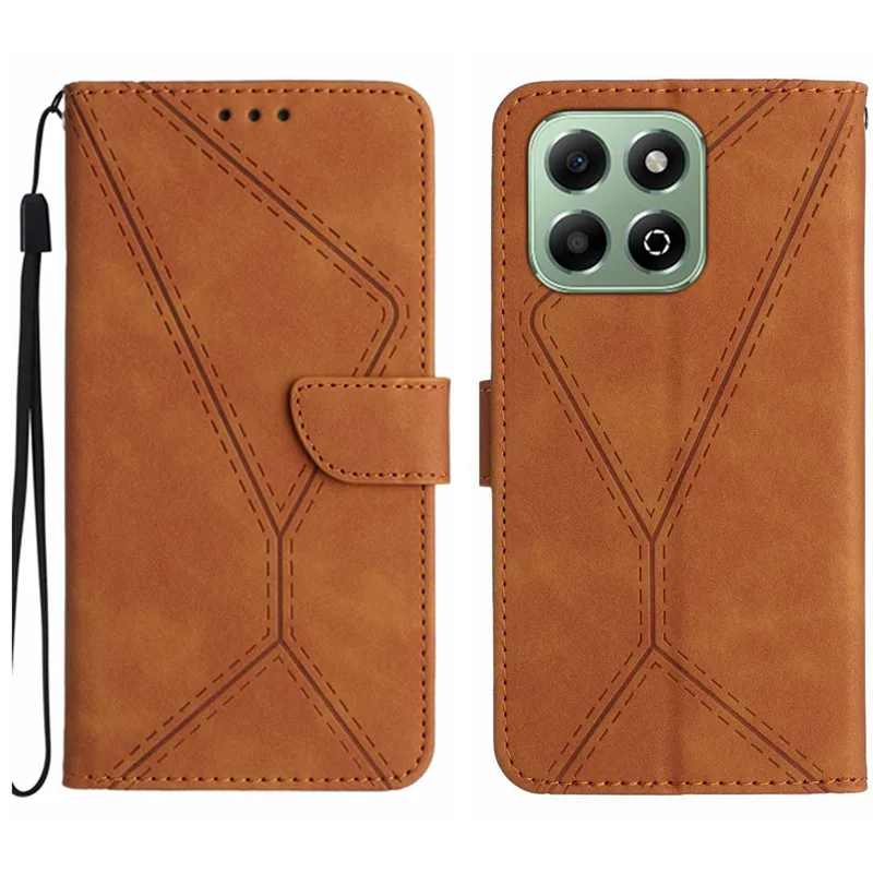 Leather Wallet Flip Case with Card Slots