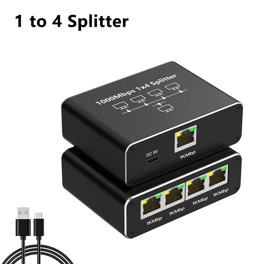 High-Speed Ethernet Splitter Adapter Hub RJ45 for Seamless Network Expansion