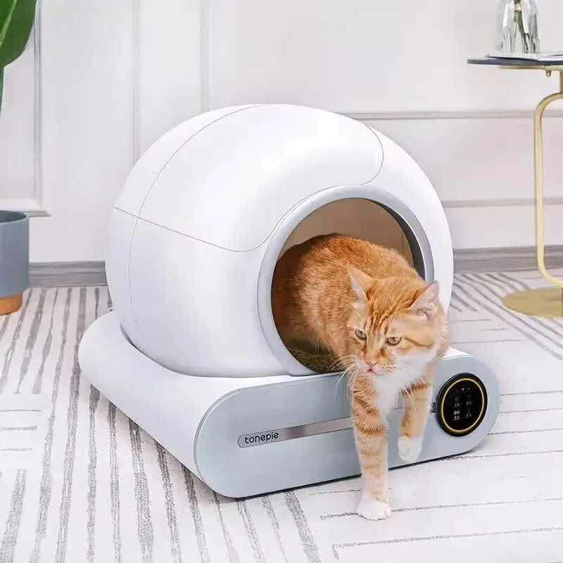 

MiFuny Smart Cat Litter Box Self Cleaning Enclosed Pet Toilet Splash Proof Anti Odor Sandbox Pet Supplies Automatic Cat Bedpans