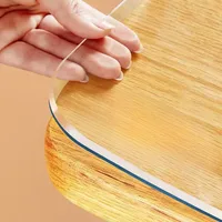 Clear Tablecloth, Table Protector, Plastic Table Cover, Clear Desk Pad, Desk Protector Mat PVC Desk Cover, Clear Table Cover 2