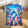 Children's Clothing Adventure Style Boys Clothes Cartoon T-Shirt for a Boy Fashion 2024 Baby Summer Clothes O-Neck Children Top 6