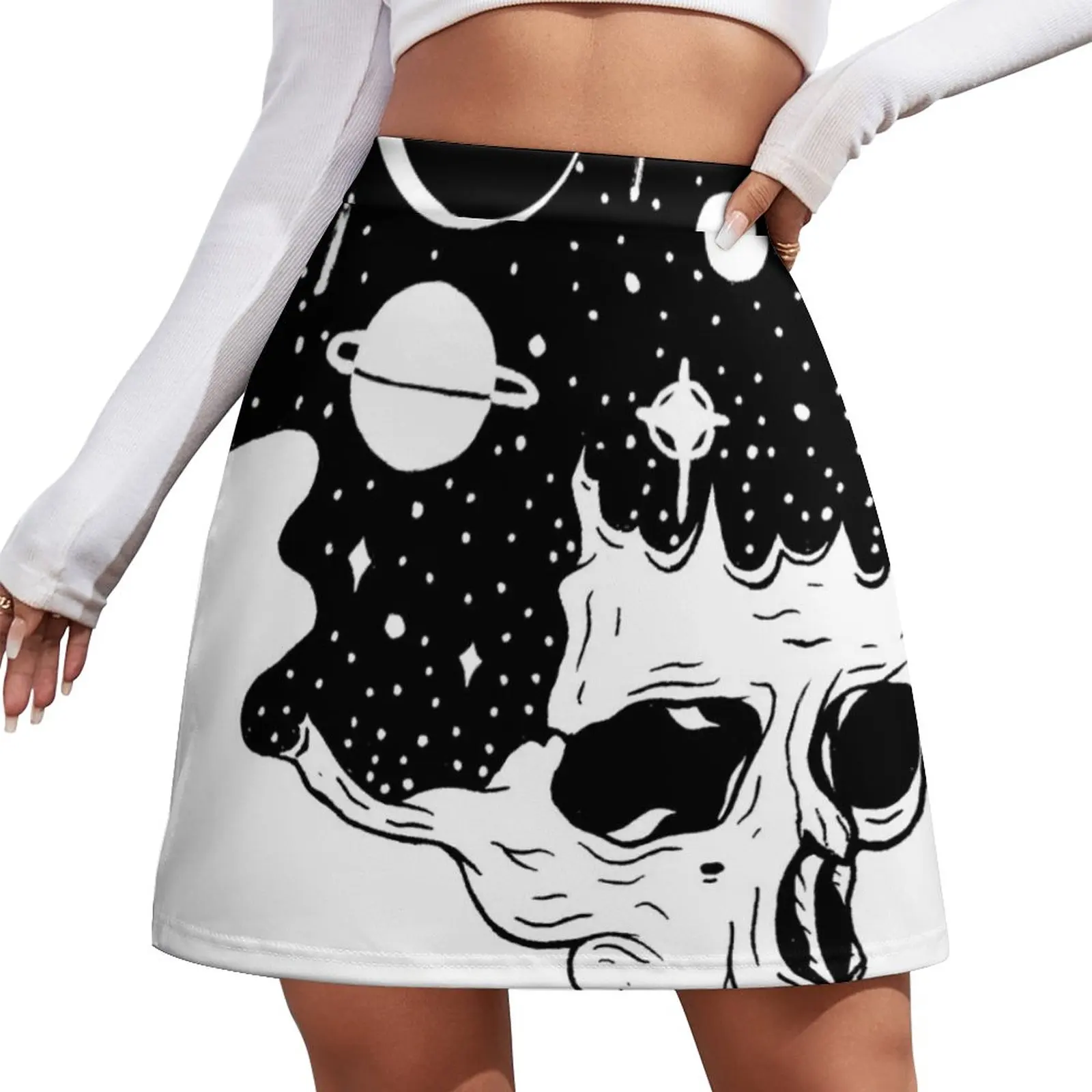 Space Brains Mini Skirt skirt for women clothes for woman fashion