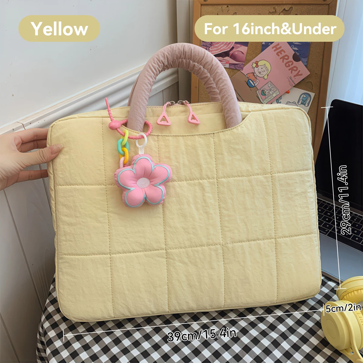 Sleek & Stylish Lightweight Laptop Sleeve – Portable Handbag